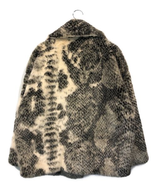 Jakke（ジャッキー）Jakke (ジャッキー) エコファーショートコート グレー サイズ:Mの古着・服飾アイテム