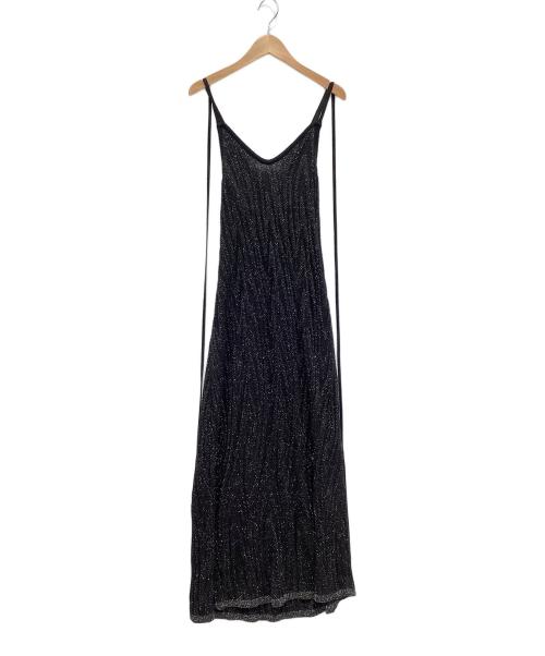 MURRAL（ミューラル）MURRAL (ミューラル) Frost knit camisole dress ブラック サイズ:SIZE2の古着・服飾アイテム