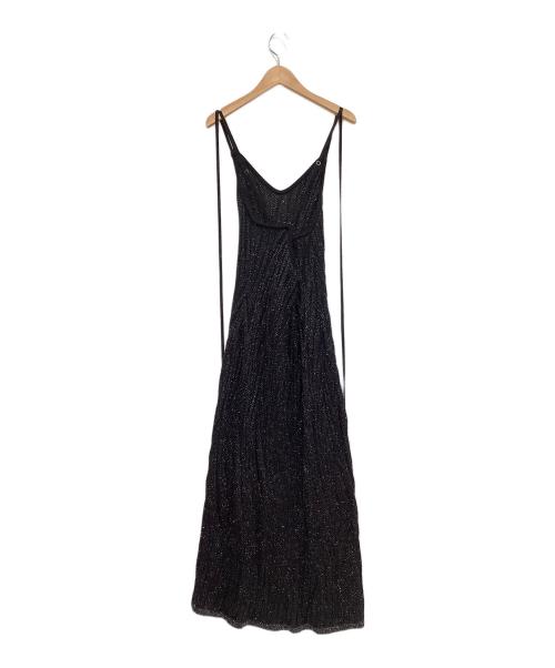 MURRAL（ミューラル）MURRAL (ミューラル) Frost knit camisole dress ブラック サイズ:SIZE2の古着・服飾アイテム