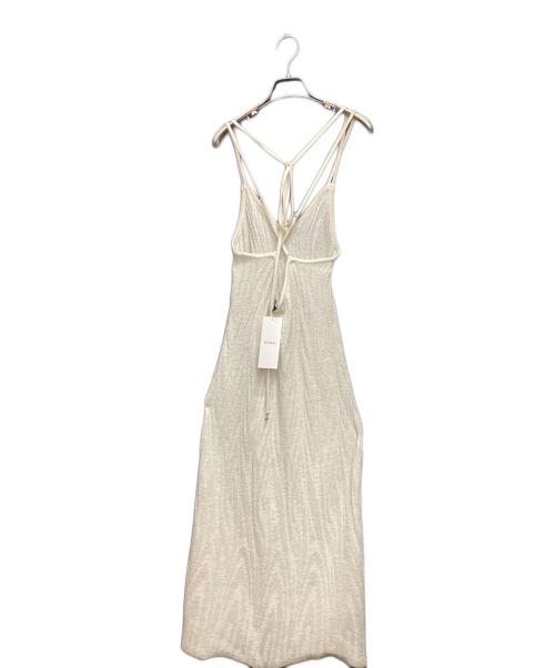 MURRAL（ミューラル）MURRAL (ミューラル) Frost knit camisole dress / ニットドレス ホワイト サイズ:2の古着・服飾アイテム