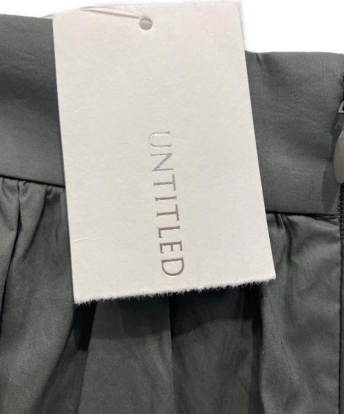 UNTITLED（アンタイトル）UNTITLED (アンタイトル) タイプライターロングフレアスカート グレー 未使用品の古着・服飾アイテム