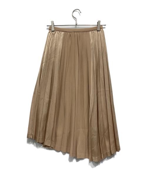 UNTITLED（アンタイトル）UNTITLED (アンタイトル) バックサテンジョーゼット スカート ベージュ サイズ:XS 未使用品の古着・服飾アイテム