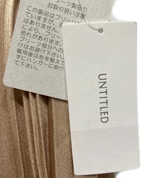 UNTITLED（アンタイトル）UNTITLED (アンタイトル) バックサテンジョーゼット スカート ベージュ サイズ:XS 未使用品の古着・服飾アイテム