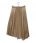 UNTITLED (アンタイトル) バックサテンジョーゼット スカート ベージュ サイズ:XS 未使用品：7000円
