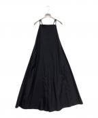 BEAUTY&YOUTHビューティーアンドユース）の古着「ナイロンフレアキャミワンピース」｜ブラック