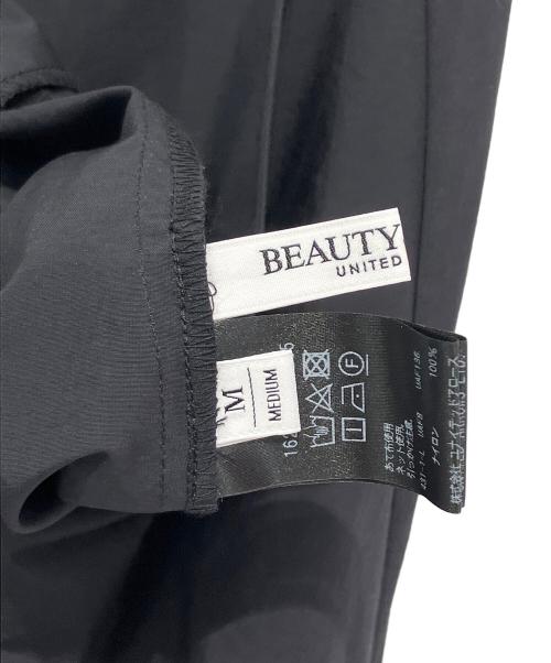 BEAUTY&YOUTH（ビューティーアンドユース）BEAUTY&YOUTH (ビューティーアンドユース) ナイロンフレアキャミワンピース ブラック サイズ:M 未使用品の古着・服飾アイテム