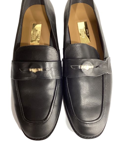 Le Talon GRISE（ル タロン グリーズ）Le Talon GRISE (ル タロン グリーズ) レザーペニーローファー ブラック サイズ:24の古着・服飾アイテム