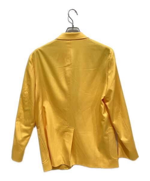 UNITED ARROWS & SONS（ユナイテッドアローズ アンド サンズ）UNITED ARROWS & SONS (ユナイテッドアローズ アンド サンズ) SERGE PLAIN BLAZER イエロー サイズ:Lの古着・服飾アイテム