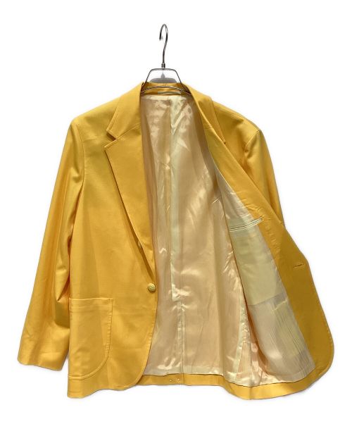 UNITED ARROWS & SONS（ユナイテッドアローズ アンド サンズ）UNITED ARROWS & SONS (ユナイテッドアローズ アンド サンズ) SERGE PLAIN BLAZER イエロー サイズ:Lの古着・服飾アイテム