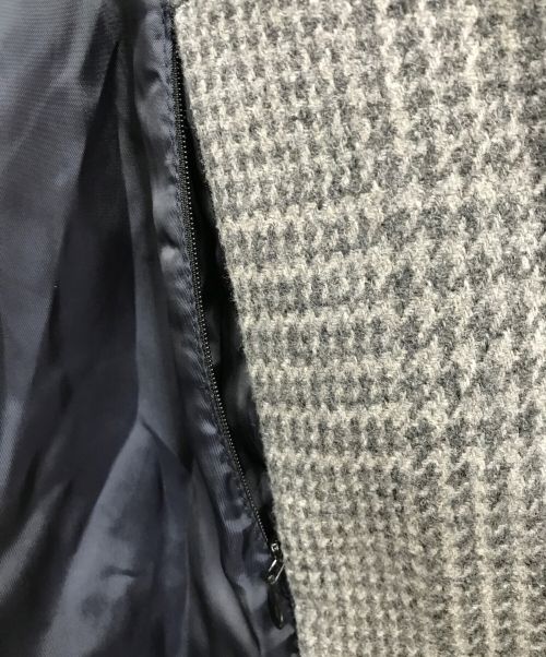MONKEY TIME（モンキータイム）MONKEY TIME (モンキータイム) グレンチェックオーバーコート グレー サイズ:Sの古着・服飾アイテム