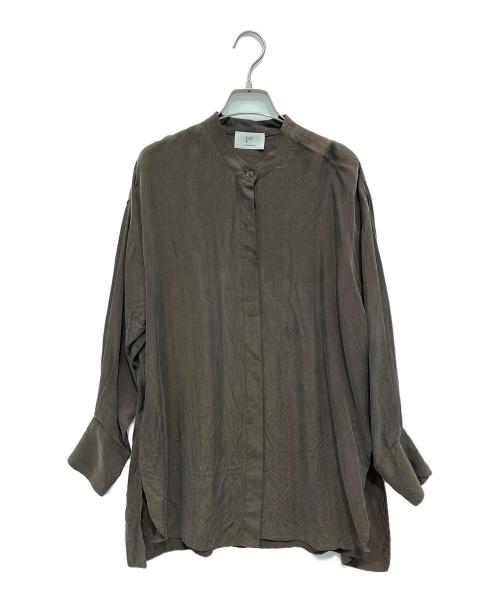 1er Arrondissement（プルミエ アロンディスモン）1er Arrondissement (プルミエ アロンディスモン) キュプラフィブリルシャツ ブラウン サイズ:36の古着・服飾アイテム