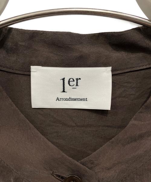 1er Arrondissement（プルミエ アロンディスモン）1er Arrondissement (プルミエ アロンディスモン) キュプラフィブリルシャツ ブラウン サイズ:36の古着・服飾アイテム