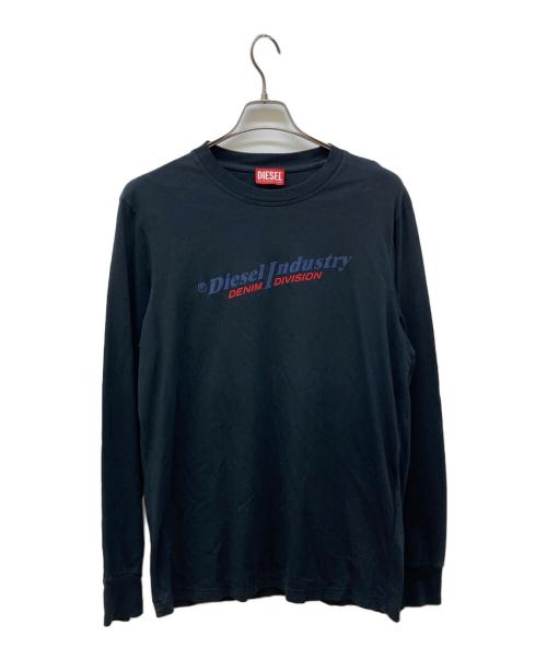 DIESEL（ディーゼル）DIESEL (ディーゼル) ロングスリーブカットソー ブラック サイズ:Mの古着・服飾アイテム