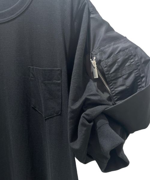 sacai（サカイ）sacai (サカイ) Nylon Twill&Jersey Dress ブラック サイズ:3の古着・服飾アイテム