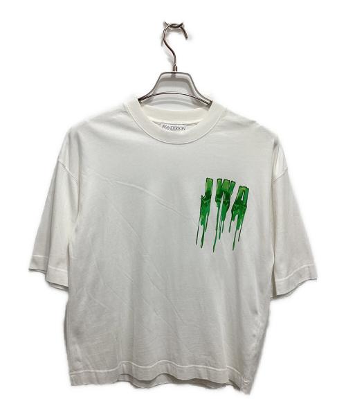 J.W.ANDERSON（ジェイダブリューアンダーソン）J.W.ANDERSON (ジェイダブリューアンダーソン) スライムロゴプリントTシャツ ホワイト サイズ:XSの古着・服飾アイテム