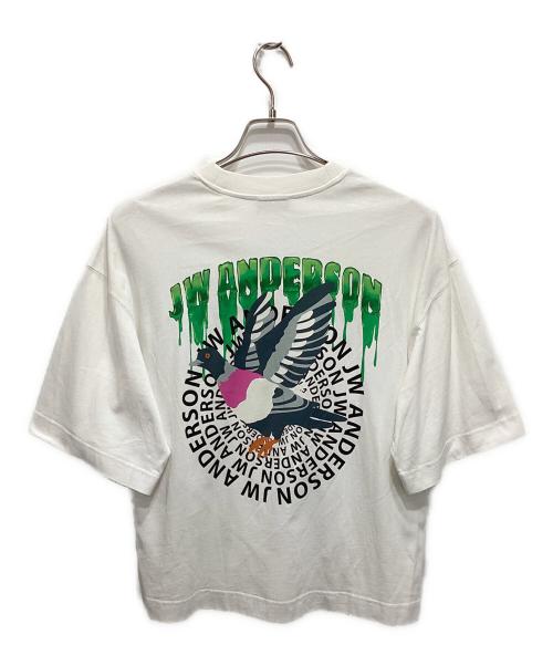 J.W.ANDERSON（ジェイダブリューアンダーソン）J.W.ANDERSON (ジェイダブリューアンダーソン) スライムロゴプリントTシャツ ホワイト サイズ:XSの古着・服飾アイテム