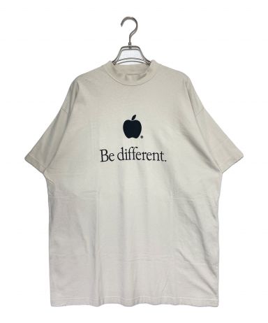 極美品 BALENCIAGA バレンシアガ Be different 半袖Tシャツ 712398 サイズL アップルサンプリング ブラック 刺繍 中古 4c074751 BALENCIAGA - 極美品 BALENCIAGA バレンシアガ Be different 半袖T