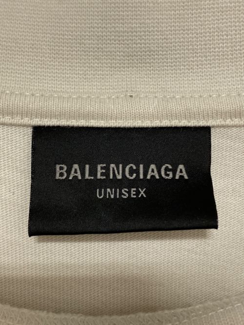 BALENCIAGA（バレンシアガ）BALENCIAGA (バレンシアガ) Be different Tee アイボリー サイズ:Lの古着・服飾アイテム