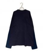 BALENCIAGAバレンシアガ）の古着「Patched Sleeves」｜ネイビー