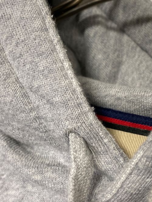 GUCCI（グッチ）GUCCI (グッチ) コットンジャージー フーデッド スウェットシャツ グレー サイズ:Lの古着・服飾アイテム