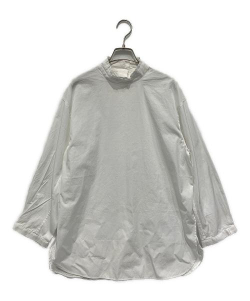 #Newans（ハッシュニュアンス）#Newans (ハッシュニュアンス) プリーツカラーシャツ ホワイト サイズ:1の古着・服飾アイテム