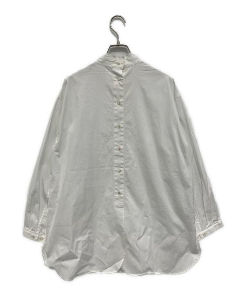 #Newans（ハッシュニュアンス）#Newans (ハッシュニュアンス) プリーツカラーシャツ ホワイト サイズ:1の古着・服飾アイテム