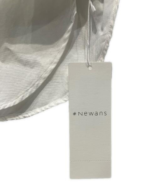 #Newans（ハッシュニュアンス）#Newans (ハッシュニュアンス) プリーツカラーシャツ ホワイト サイズ:1の古着・服飾アイテム