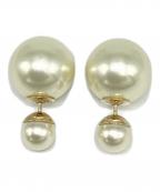 Christian Diorクリスチャン ディオール）の古着「トライバル ダブルフェイクパール ピアス」