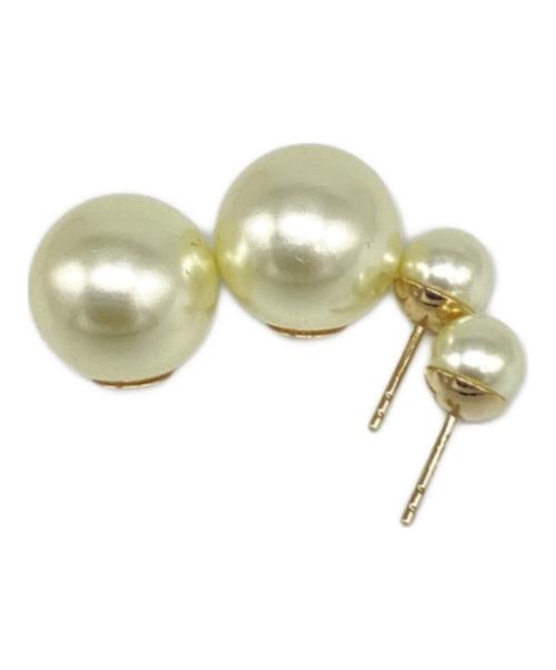 Christian Dior（クリスチャン ディオール）Christian Dior (クリスチャン ディオール) トライバル ダブルフェイクパール ピアスの古着・服飾アイテム