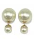 Christian Dior（クリスチャン ディオール）の古着「トライバル ダブルフェイクパール ピアス」