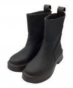 purpredパープレッド）の古着「ラバーショートブーツ」｜ブラック