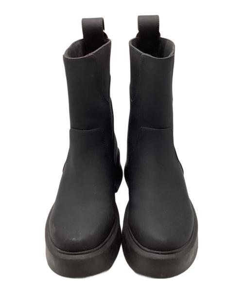 purpred（パープレッド）purpred (パープレッド) ラバーショートブーツ ブラック サイズ:23の古着・服飾アイテム