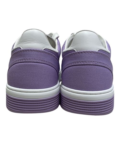 CHANEL（シャネル）CHANEL (シャネル) Coco Mark Logo Sneaker パープルホワイト サイズ:37の古着・服飾アイテム