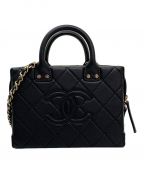 CHANELシャネル）の古着「バニティショルダーバッグ」｜ブラック