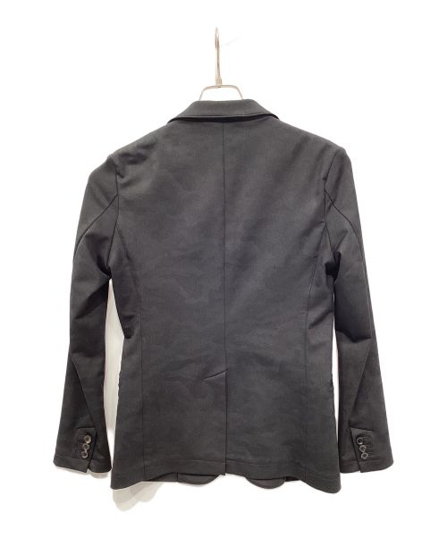 Junhashimoto（ジュンハシモト）Junhashimoto (ジュンハシモト) JERSEY JACKET EMBOSS CAMO ブラック サイズ:2の古着・服飾アイテム