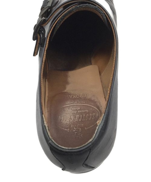 SCOTCH GRAIN（スコッチグレイン）SCOTCH GRAIN (スコッチグレイン) ダブルモンクストラップシューズ ブラック サイズ:27の古着・服飾アイテム