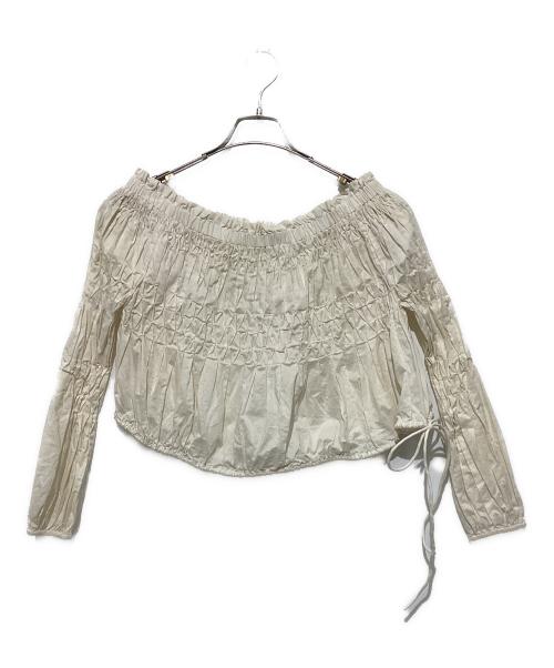 merlette（マーレット）merlette (マーレット) オフショルダーブラウス アイボリー サイズ:XXSの古着・服飾アイテム