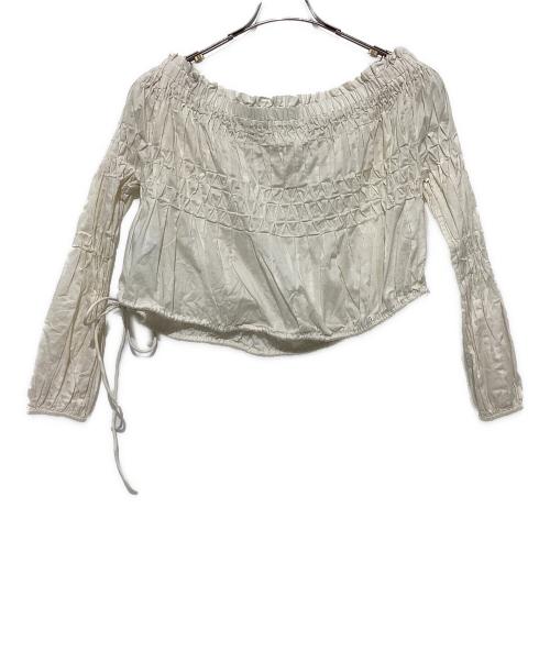 merlette（マーレット）merlette (マーレット) オフショルダーブラウス アイボリー サイズ:XXSの古着・服飾アイテム