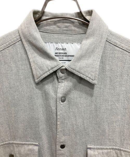 Annuaut（エーナッツ）Annuaut (エーナッツ) DAILY UTILITY SH JACKET／メランジデニム グレー サイズ:Mの古着・服飾アイテム