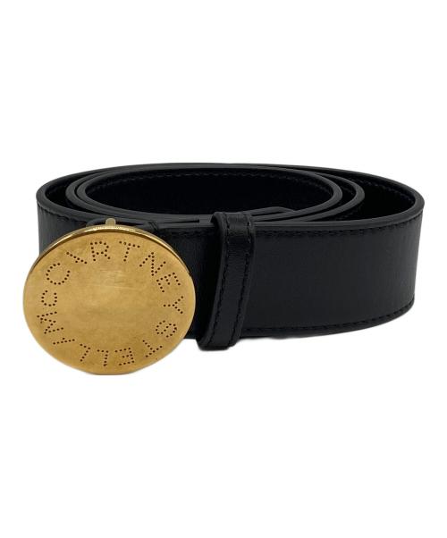 STELLA McCARTNEY（ステラマッカートニー）STELLA McCARTNEY (ステラマッカートニー) ロゴプレートバックルベルト ブラック サイズ:80の古着・服飾アイテム