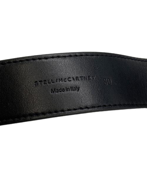 STELLA McCARTNEY（ステラマッカートニー）STELLA McCARTNEY (ステラマッカートニー) ロゴプレートバックルベルト ブラック サイズ:80の古着・服飾アイテム