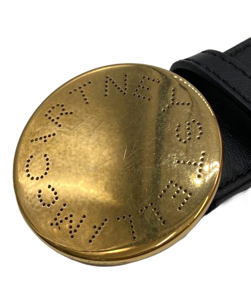 STELLA McCARTNEY（ステラマッカートニー）STELLA McCARTNEY (ステラマッカートニー) ロゴプレートバックルベルト ブラック サイズ:80の古着・服飾アイテム