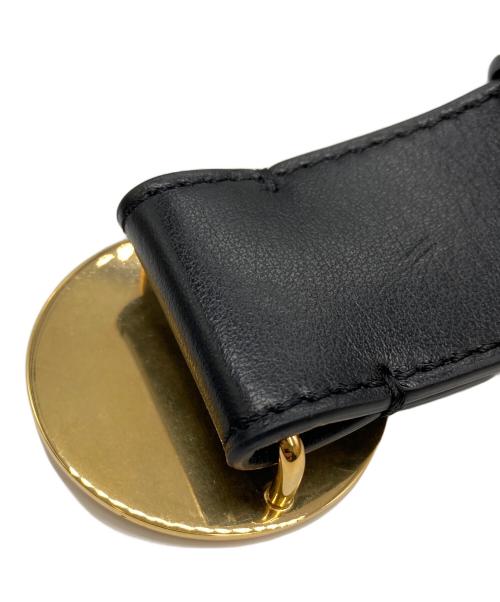 STELLA McCARTNEY（ステラマッカートニー）STELLA McCARTNEY (ステラマッカートニー) ロゴプレートバックルベルト ブラック サイズ:80の古着・服飾アイテム