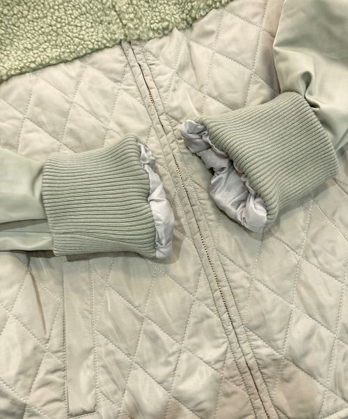 SUMI STYLE（スミ スタイル）sumi style (スミ スタイル) ボアブルゾンドッキングコート　EAZ5012108A0001 オリーブ サイズ:Freeの古着・服飾アイテム