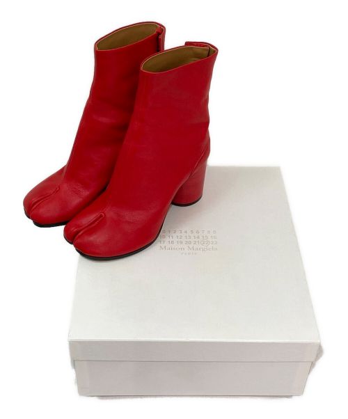 Maison Margiela（メゾンマルジェラ）Maison Margiela (メゾンマルジェラ) 足袋ブーツ レッド サイズ:36の古着・服飾アイテム