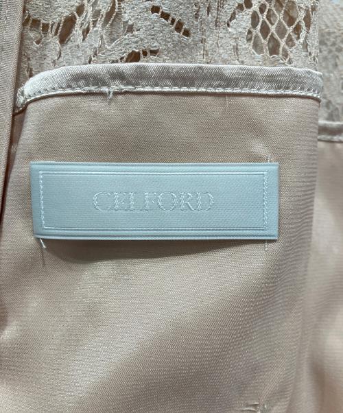 CELFORD（セルフォード）CELFORD (セルフォード) コードレースワンピース ピンク サイズ:34の古着・服飾アイテム