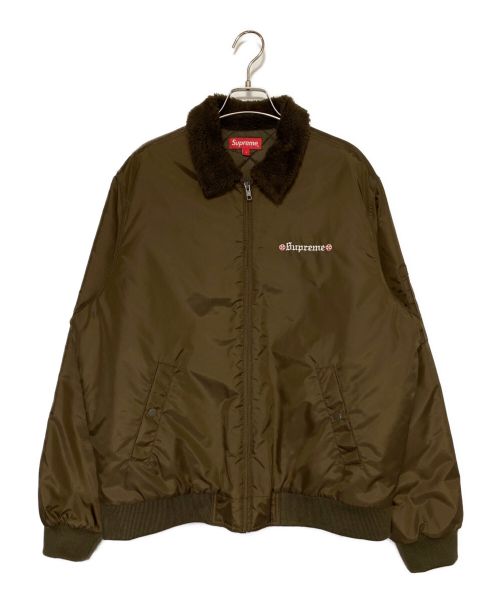 SUPREME（シュプリーム）SUPREME (シュプリーム) INDEPENDENT FUR BOMBER JACKET カーキ サイズ:Lの古着・服飾アイテム