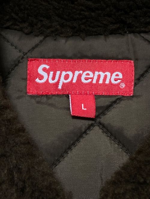SUPREME（シュプリーム）SUPREME (シュプリーム) INDEPENDENT FUR BOMBER JACKET カーキ サイズ:Lの古着・服飾アイテム