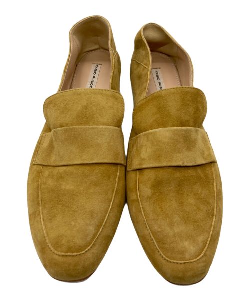 FABIO RUSCONI（ファビオルスコーニ）FABIO RUSCONI (ファビオルスコーニ) スウェードローファー キャメル サイズ:38 1/2の古着・服飾アイテム