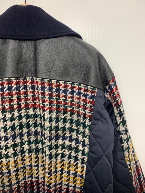 EZUMI（エズミ）EZUMI (エズミ) キルトコンビチェックコート ネイビー サイズ:Sの古着・服飾アイテム